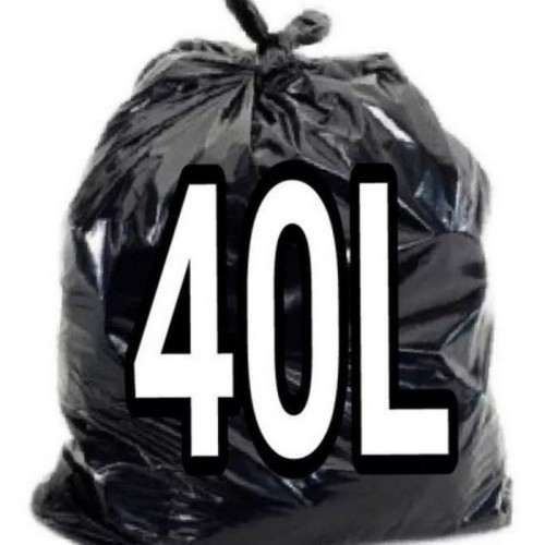 Saco de Lixo Preto 40L